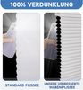 Sekey Wabenplissee Ohne Bohren Verdunkelung Rollo 100% verdunkelnd Blickdicht, Klemmfix, Aluminiumschiene, ZWeißeitig wählbar in Weiß & Grau 70x130cm (BxH) Bild 5