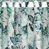 Terassenvorhang Outdoor Vorhang zum Garten Wasserfest 2 weiß grün 155X240 Schlaufen Bild 4