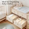 DIMJ 8er Set Schubladen Organizer Aufbewahrungsbox Stoff für Kleiderschrank Bild 5