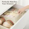 DIMJ 8er Set Schubladen Organizer Aufbewahrungsbox Stoff für Kleiderschrank Bild 3