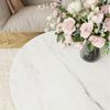 Lookway Couchtisch LORI LEVANTO mit goldenem Gestell (1x Couchtisch), Durchmesser: ⌀70 cm Bild 3