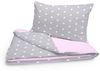 Amilian Babybettwäsche Set 7-teilig - Bettwäsche 100x135 - Kissenbezug 40x60 - mit Himmel, Vollstoffhimmel, 7 teilig, Komplett-Set für Babybett, Gitterbett - Kinderbettwäsche Bild 2