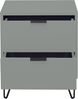 Nachtkommode >Bonnie< in pine green matt lack - 51x60x45cm (BxHxT) Bild 2