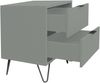 Nachtkommode >Bonnie< in pine green matt lack - 51x60x45cm (BxHxT) Bild 3