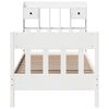 vidaXL Massivholzbett ohne Matratze Weiß 90x190 cm Kiefernholz 3323282 Bild 4