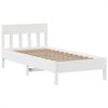 vidaXL Massivholzbett ohne Matratze Weiß 90x190 cm Kiefernholz 3323282 Bild 5