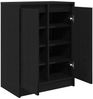 vidaXL Schuhschrank Schwarz Eichen-Optik 57x34x76 cm Holzwerkstoff 861869 Bild 5