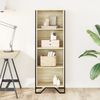 vidaXL Bücherregal Sonoma-Eiche 50x31x137,5 cm Holzwerkstoff 848610 Bild 3