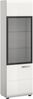 Vitrine (B/H/T: 45x160x34 cm) in weiß hochglanz tiefzieh Bild 1