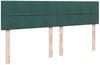 vidaXL Boxspringbett mit Matratze Dunkelgrün 200x200 cm Samt 3287833 Bild 5