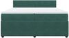 vidaXL Boxspringbett mit Matratze Dunkelgrün 200x200 cm Samt 3287833 Bild 4