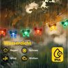 Salcar LED Solarleuchte Solarleuchten Garten Schmetterlinge Lichterkette Weihnachtsdeko, 5M 20 LED Bunt für Garten, Bäume, Terrasse, Weihnachten, Partys Bild 3