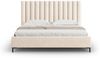 Micadoni Polsterbett Allison Samt Helles Beige 180x200 Bild 2
