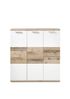 Schuhschrank >Hugo< in Weiß matt - 120x118x38cm (BxHxT) Bild 3