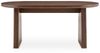 IDIMEX Esstisch MARIAN, Esszimmertisch oval 180 x 90 cm aus MDF mit Eichenfurnier Dunkelbraun Bild 4