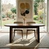 IDIMEX Esstisch MARIAN, Esszimmertisch oval 180 x 90 cm aus MDF mit Eichenfurnier Dunkelbraun Bild 2