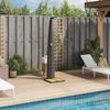 vidaXL Gartendusche Schwarz 55x60x224 cm Poly Rattan und Akazienholz 368209 Bild 3
