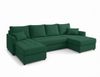 AX LIVING Ecksofas groß Dolceo 287 Sofa dunkelgrün mit Schlaffunktion Bild 2