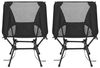 SONGMICS Faltbarer Outdoor Stuhl 2er Set, höhenverstellbarer Campingstuhl mit Stahlrahmen, 2 Seitentaschen, für Reisen, schwarz Bild 4