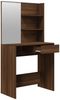 vidaXL Schminktisch-Set Braun Eichen-Optik 74,5x40x141 cm 3114146 Bild 5