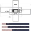 ZMH Deckenlampe LED Deckenleuchte Dimmbar - 50W Wohnzimmerlampe Schwarz mit Fernbedienung Modern Design Schlafzimmerlampe Wohnzimmer Schlafzimmer Deckenbeleuchtung Geometrisch für Küche Flur Bild 3
