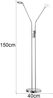 Fischer & Honsel 2-flg LED Stehleuchte Dent-TW Nickel Bild 4