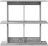 vidaXL Wandregal Wandhalterung Grau Sonoma 100 x 20 x 75 cm 8012089 Bild 3