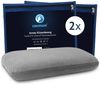 casimum Kissenbezug Comfort GRAU, Passend für Nackenstützkissen 70x40 cm, Doppelpack (2 Stk). Bild 2