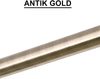 MDEKOR Gardinenstange Gardinenrohr aus Metall – Stahlrohr für Stangen Ø 16, 19 & 25 mm, Ø 16 mm Antik Gold, Länge 120 cm Bild 4