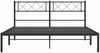 Doppelbett, Bettgestell Modernen mit Kopfteil Metall Schwarz 150x200 cm d526e Bild 5