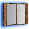 LED-Spiegelschrank Altholz-Optik 60 x 12 x 45 cm Holzwerkstoff Bild 3
