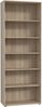 Bücherregal >TEMPRA2< 5 Böden, in Sonoma Eiche Dekor - 73,7x197,5x34,8cm (BxHxT) Bild 3