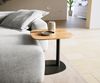 Couchtisch Edge Boot 50x50 cm Eiche Natur Schweizer Kante Eleny Metall Schwarz Bild 2