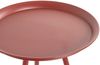 Beistelltisch >20411< in rot, Metall - 54x44 cm (HxD) Bild 3