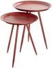 Beistelltisch >20411< in rot, Metall - 54x44 cm (HxD) Bild 5