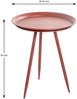 Beistelltisch >20411< in rot, Metall - 54x44 cm (HxD) Bild 2