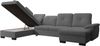 Ecksofa Mondo, Sofa mit Schlaffunktion und Bettkasten, Couch U-Form, Sofa Links, Chenille-Stoff WIND, 329 x 103 x 215 cm, Dunkelgrau Bild 5