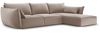 Micadoni Ecksofa Kaelle 4-Sitzer Rechts Samt Cappuccino Bild 2