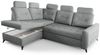 Ecksofa Schlafsofa Sofa WENDIE Stoff Hold Me Grau Ottomane Links Bild 2