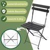Albatros Bistroset 3-teilig Schwarz – Bistrotisch mit 2 Stühlen – klappbare Stühle und Tisch aus robustem Metall – optimal als Balkonmöbel Set oder Gartenmöbel in modernem Design Bild 2