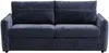 Vente-unique - MALOGU Sofa Stoff Blau - B 103 cm x H 82 cm x L 192 cm Bild 4