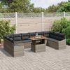 vidaXL Garten Essgruppe mit Kissen 11 pcs Grau und Braun 3349887 Bild 3