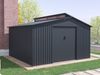 Metall Gerätehaus Viva, Stahlblech Anthrazit, 13,36 m² Bild 2