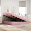 vidaXL Aufbewahrungsbett mit Matratze Rosa 180 x 200 cm Samt 3370322 Bild 4