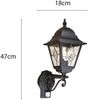 Außenleuchte, Wandlampe, PIR-Sensor, Laterne, H 47 cm Bild 4