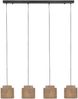 Pendelleuchte SMILLA 4-flammig aus Jute Natur im Boho Stil, Breite 115cm Bild 2
