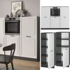 Küchenblock R-Line Weiß Landhaus/Anthrazit 180 cm ohne Arbeitsplatte Vicco Bild 2