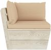 vidaXL Garten-Palettensofa 2-Sitzer mit Kissen Fichtenholz 3063387 Bild 5
