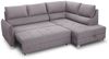 Ecksofa Schlafsofa Sofa MARNO in Stoff Chill Me Hellgrau Ottomane Rechts Bild 4