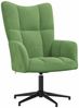 vidaXL Relaxsessel Hellgrün Samt, Drehbar [328098] Bild 2